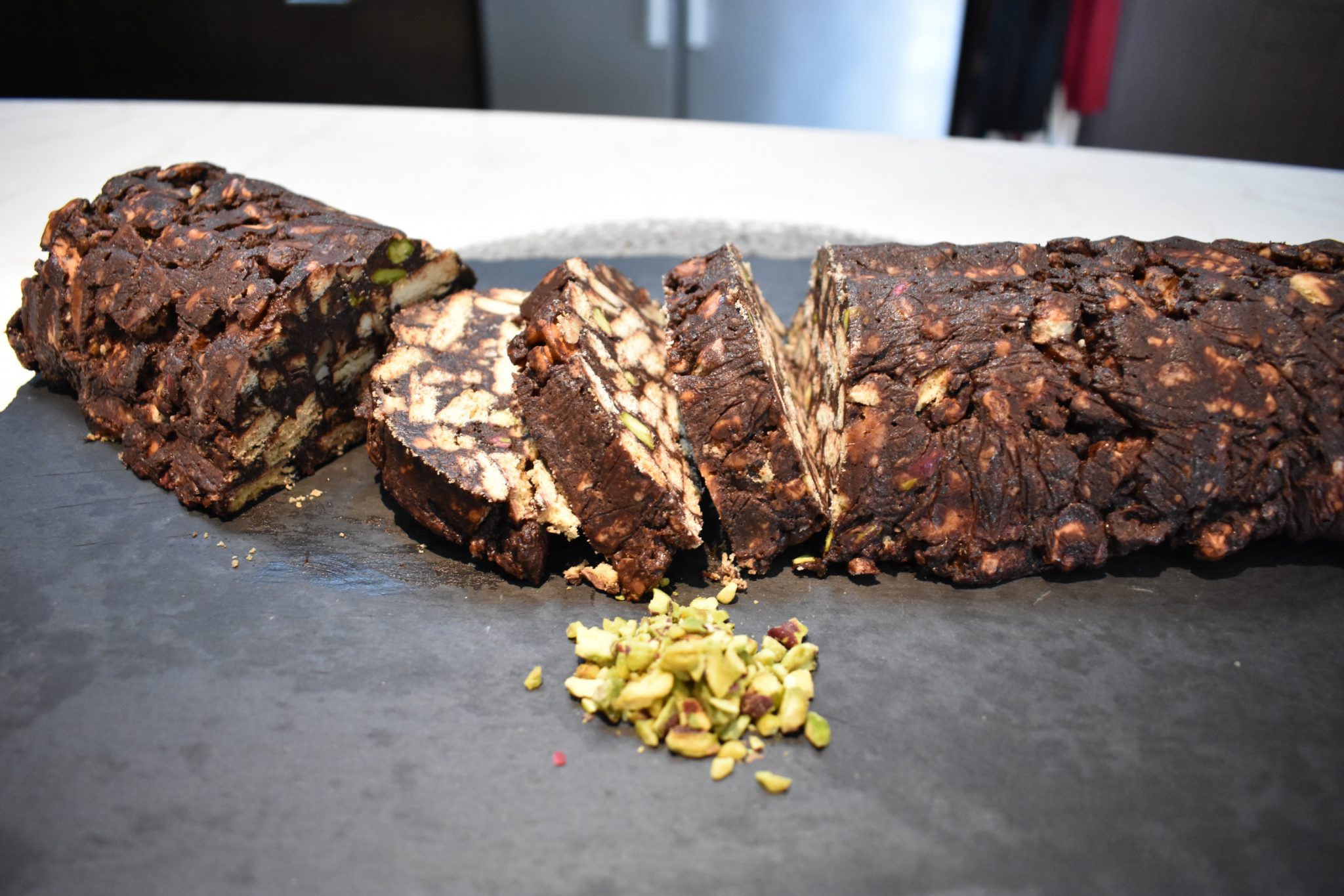 Σαλάμι σοκολάτας και μπισκότων